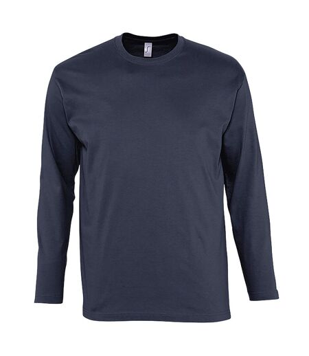 SOLS Mens Monarch Long Sleeve T-Shirt (Navy) - UTPC313