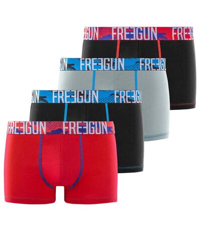 Lot de 4 boxers homme en coton Freegun