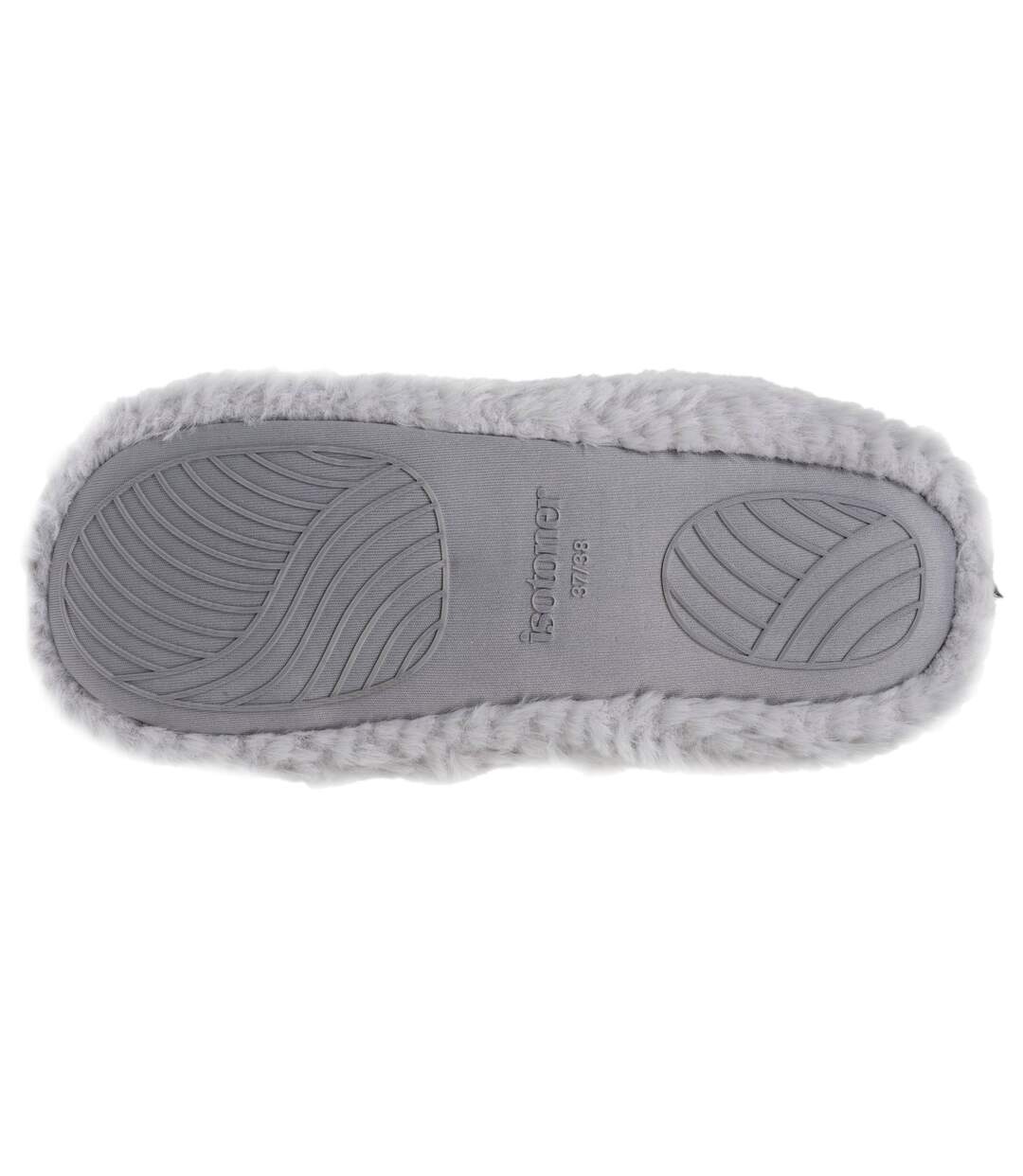 Isotoner Chaussons extra-light Bottillons femme imitation fourrure, semelle antidérapante-4