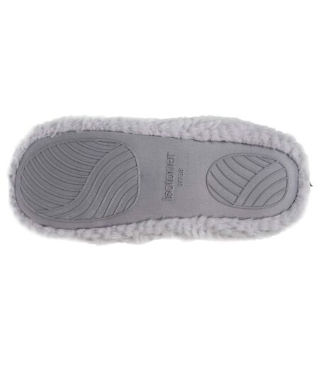 Isotoner Chaussons extra-light Bottillons femme imitation fourrure, semelle antidérapante