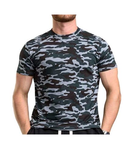 D555 Mens Gaston Camouflage Print T-Shirt (Storm)