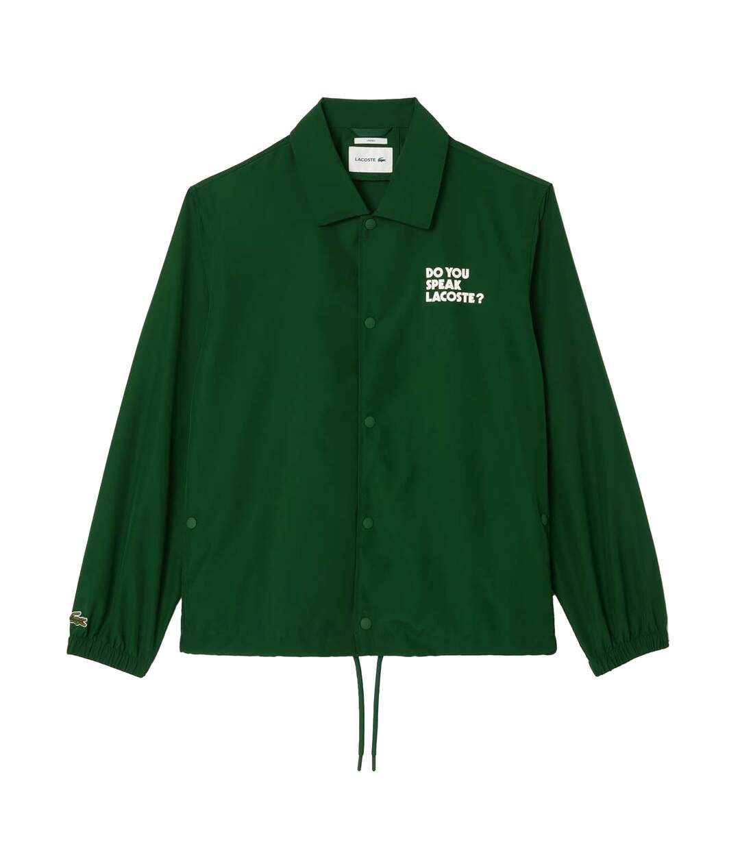 Mens Ripstop Lightweight Coach Jacket Green Lacoste-1