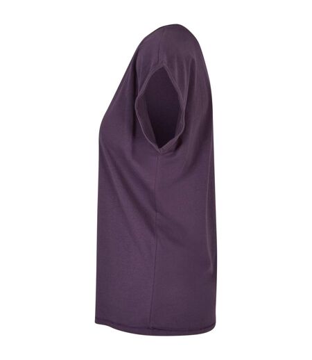 T-shirt Femme Violet Foncé Build Your Brand
