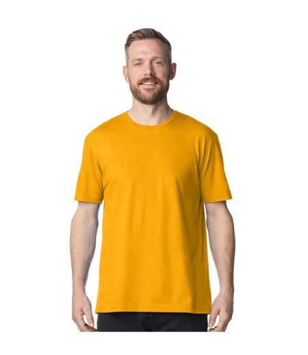 T-shirt Uni Manches Courtes Softstyle Homme Jaune Or Gildan
