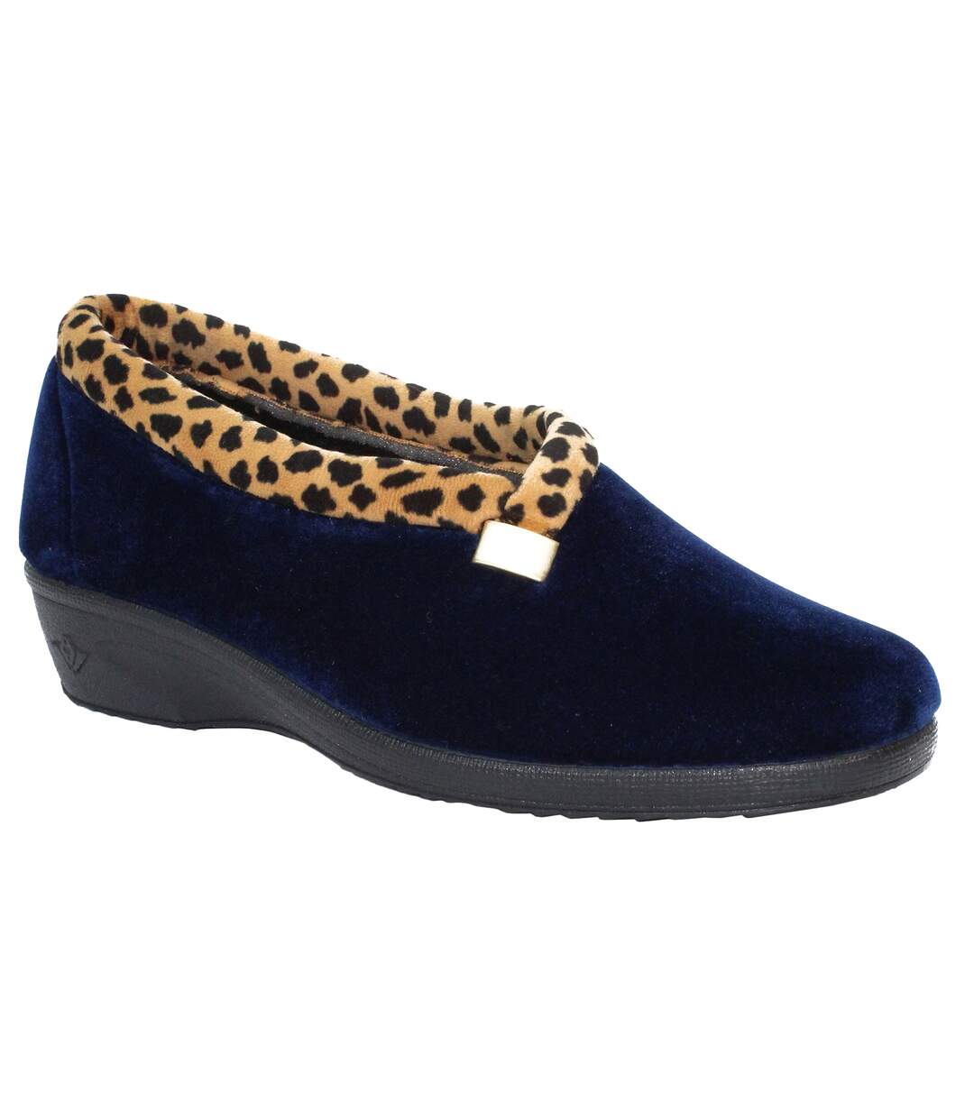 Chaussons paloma femme bleu marine Lunar-1