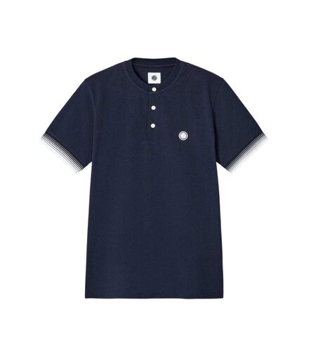 Mens Henley Regular T-shirt Navy Pretty Green