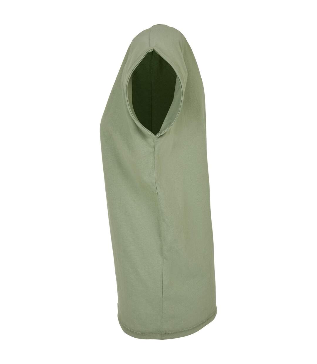 T-shirt Femme Vert De Gris Clair Build Your Brand-3