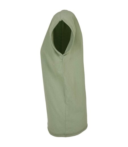 T-shirt Femme Vert De Gris Clair Build Your Brand