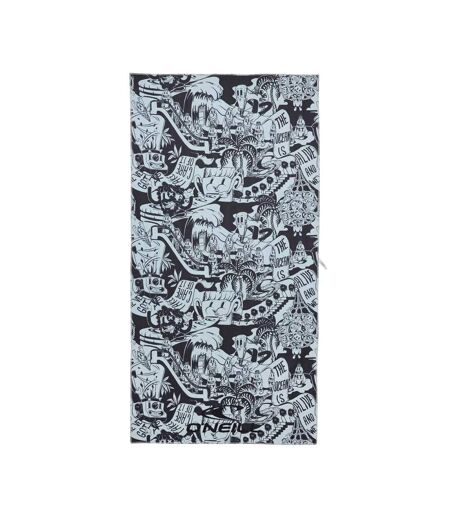 Serviette noire/bleu homme o'neill towel