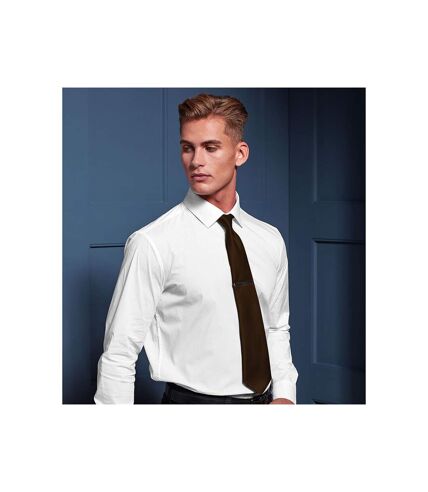 Premier - Cravate unie - Homme (Noir) (Taille unique) - UTRW1152