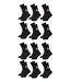 Chaussettes homme Le Coq Sportif -Assortiment modèles photos selon arrivages- Pack de 12 Paires Tennis Noires