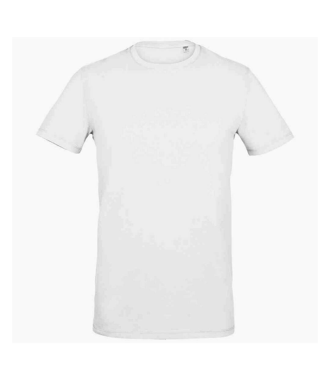 Mens millenium stretch t-shirt white SOLS