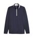 Mens Quarter Zip Jumper Navy Ash Grey Puma-2