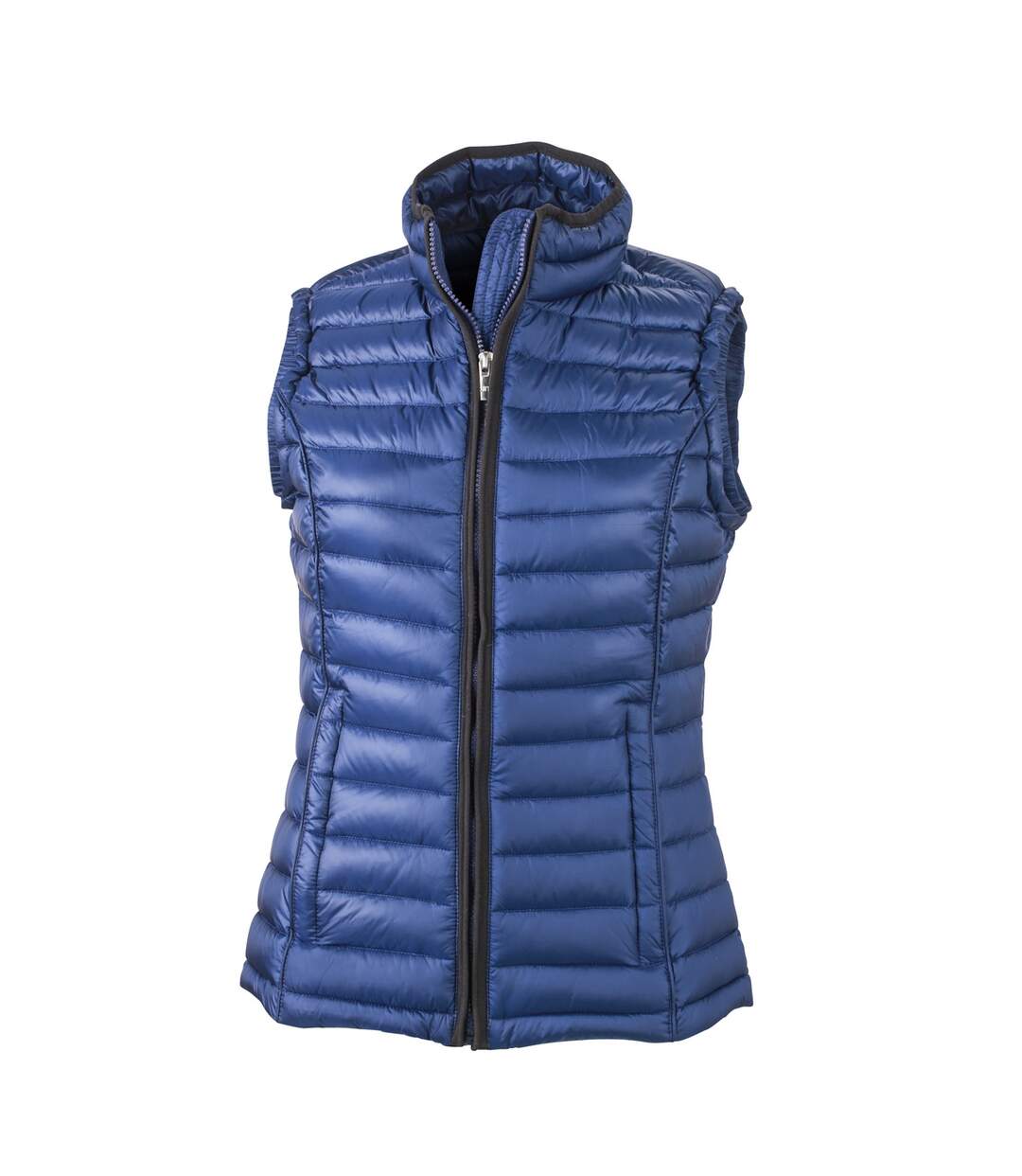 +++ FDS 291224 +++ Gilet sans manches matelassé duvet FEMME - JN1079 bleu - doudoune anorak-1