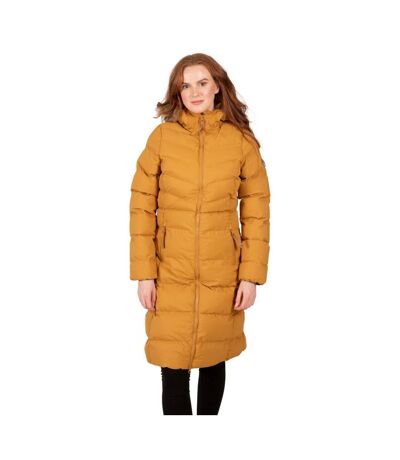 Doudoune Longue Audrey Femme Beige Foncé Trespass