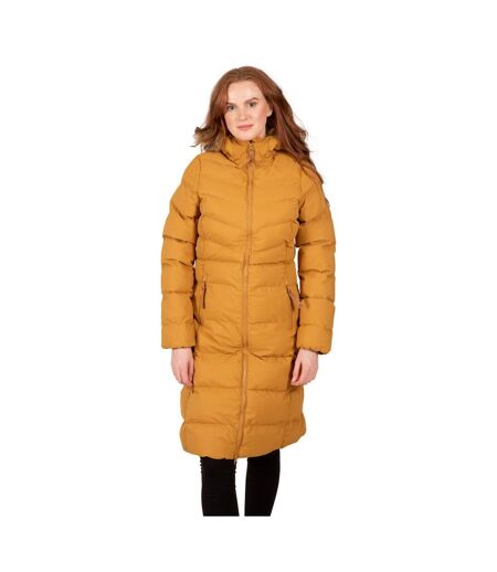 Doudoune Longue Audrey Femme Beige Foncé Trespass