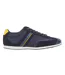 Mens Stiven Leather Lace Up Trainers Navy Hugo Boss-3