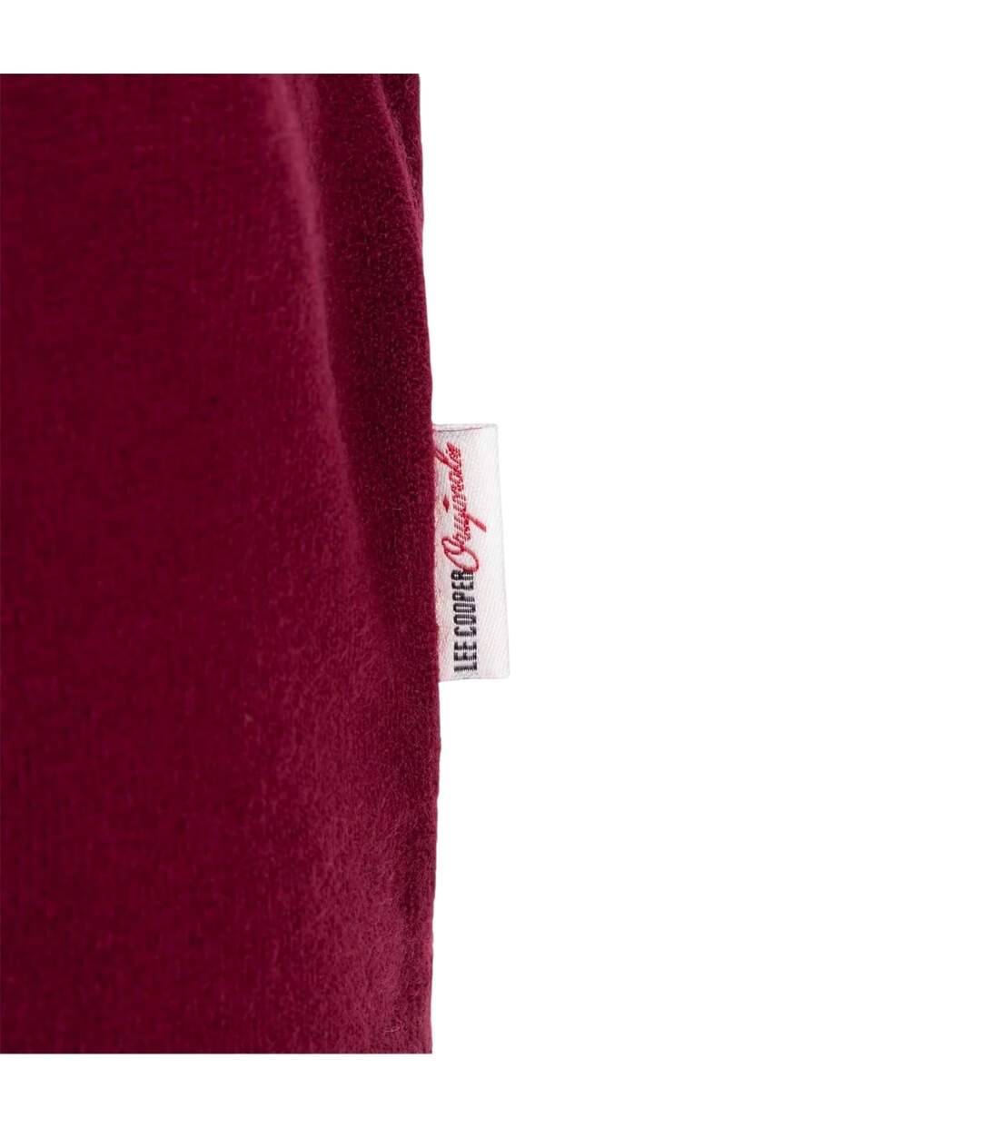 Pull Manches Longues Homme Bordeaux Lee Cooper-4