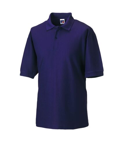 Russell Mens Classic Short Sleeve Polycotton Polo Shirt (Purple) - UTBC566