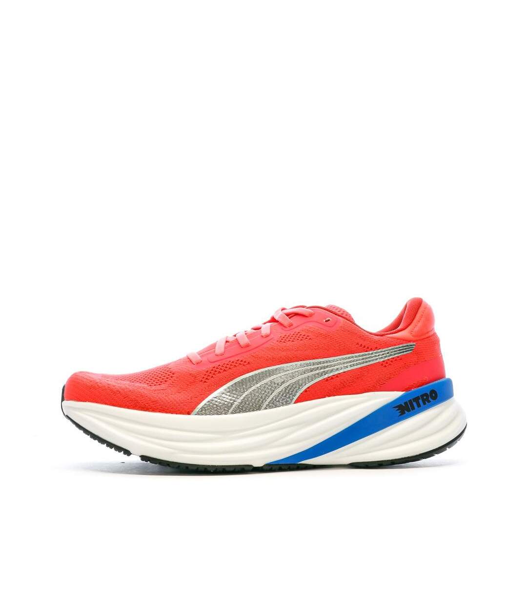Chaussures de running rouge/blanche homme puma magnify nitro-1