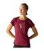 T-shirt Motif/style Posture De Yoga Serenity Femme Rouge Sang Regatta-1