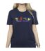 Disney Femme/Les femmes La petite sirène sous la mer - T-shirt boyfriend en coton (Bleu marine) - UTBI31176-3