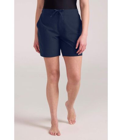 Womens/ladies quick dry long length boardshorts dark blue Mountain Warehouse