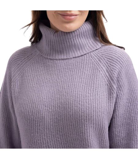 Robe Pull Unie Col Roulé Mattia Femme Gris Chiné Trespass