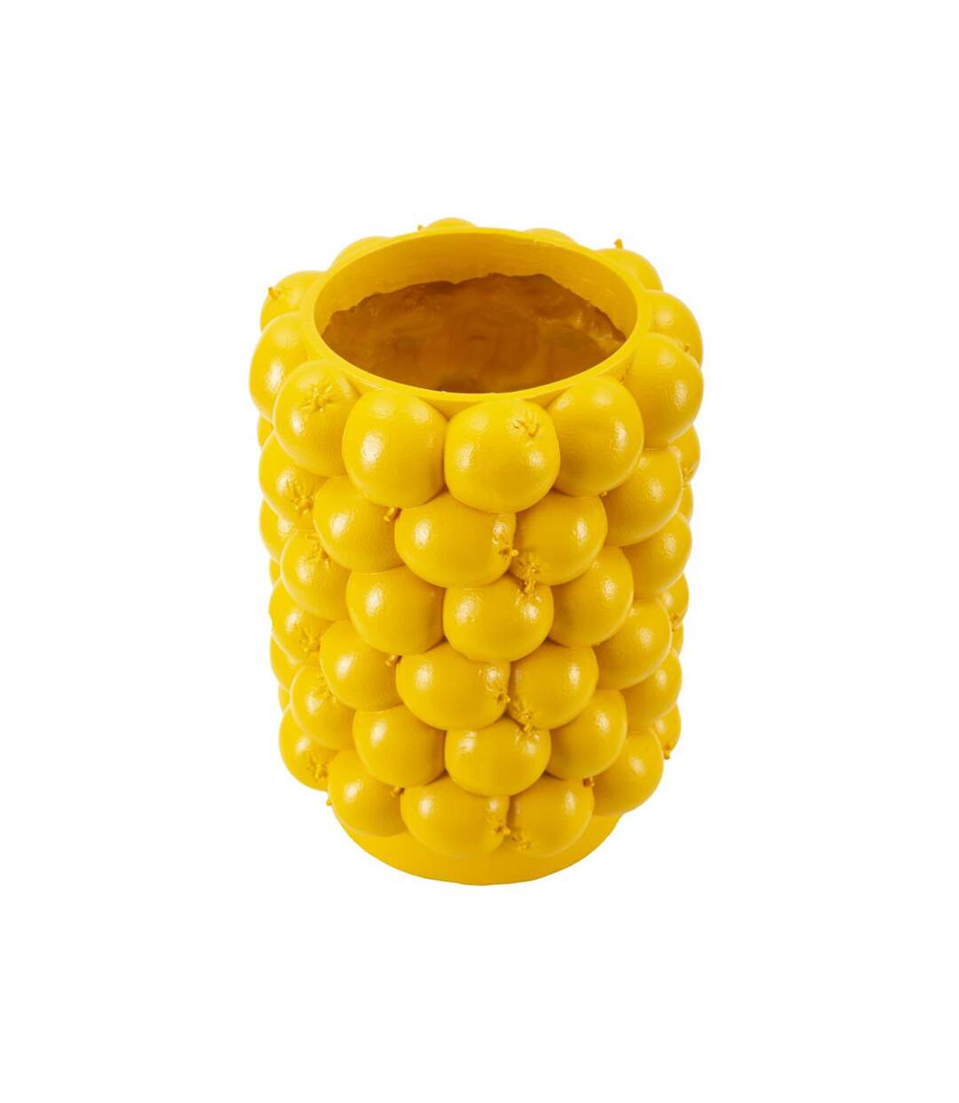 Vase Déco Fruits Citrons 28cm Jaune-2