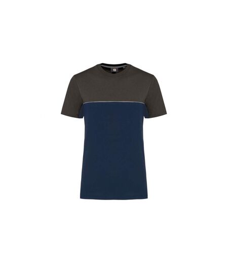 T-shirt bicolore écoresponsable manches courtes WK. Designed To Work