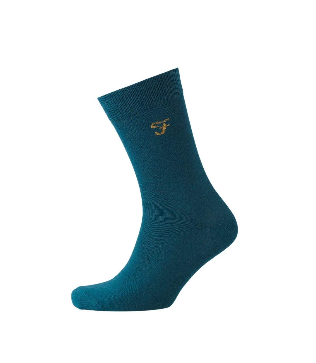 Chaussettes norton homme vert kaki foncé / bleu Farah