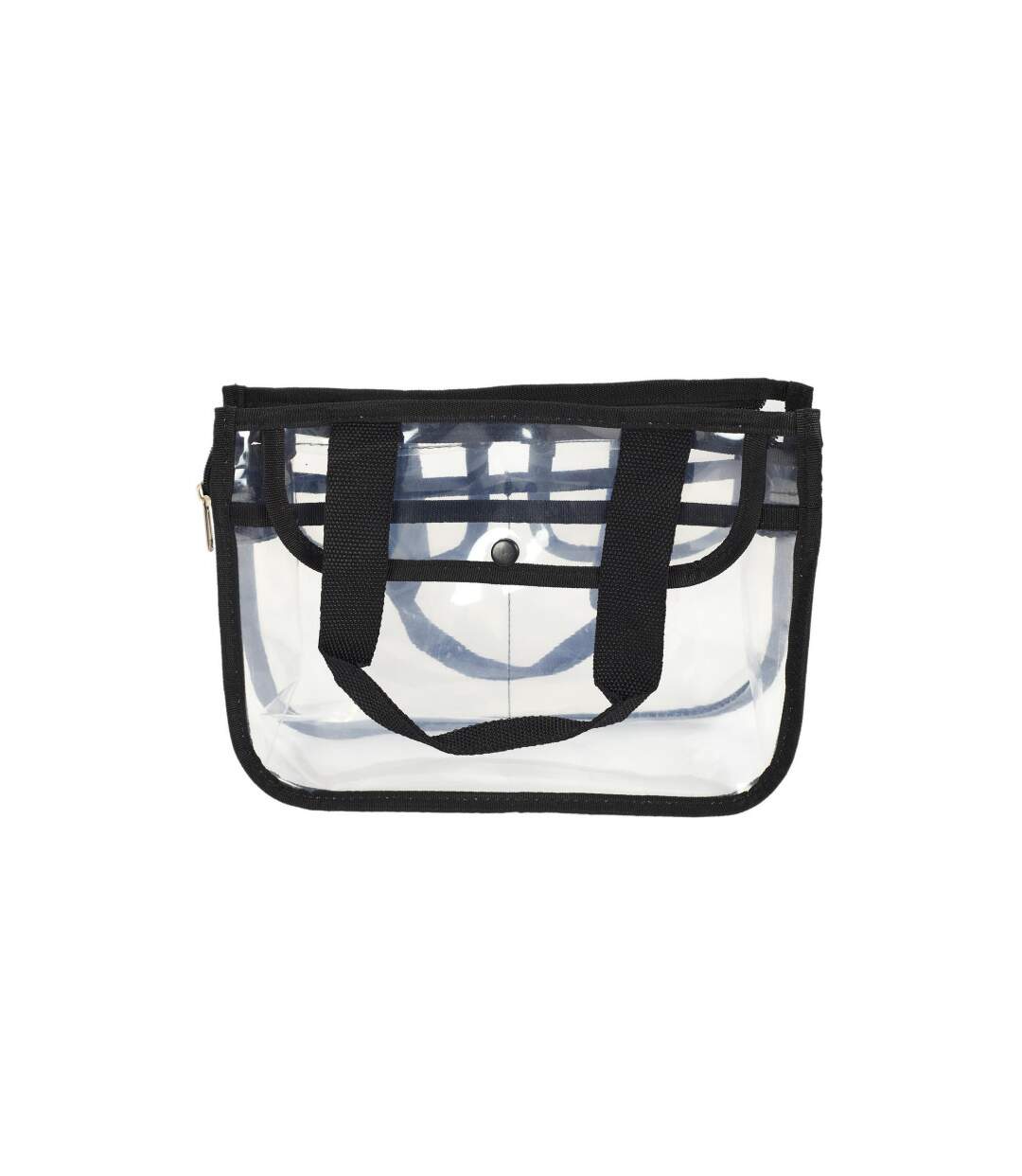 Trousse de Toilette Vanity 27cm Transparent & Noir-1