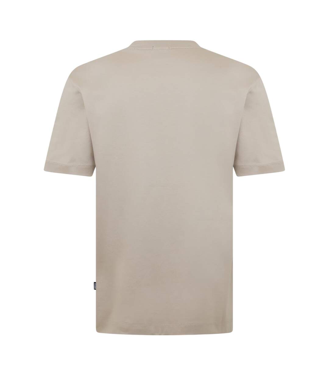 Mens Taut Minimalist Logo T-shirt Beige Boss-2