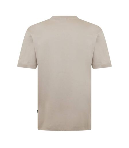 Mens Taut Minimalist Logo T-shirt Beige Boss