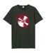 T-shirt Motif/style Run Dmc Record Adulte Charbon Amplified-1