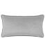 Torto velvet rectangular cushion cover 30cm x 60cm silver/charcoal Paoletti-1