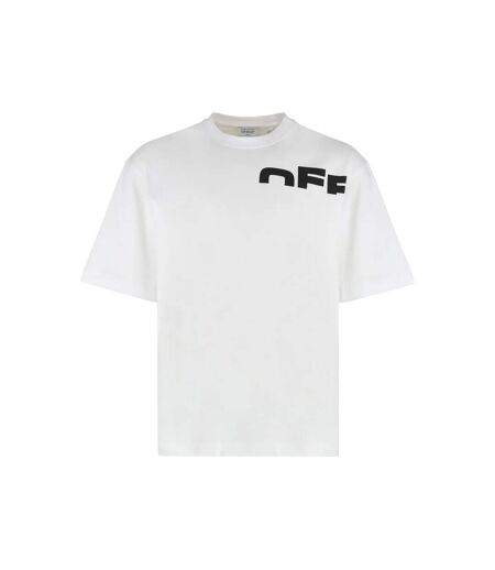 Mens Shred Skater T-shirt White Black Off White
