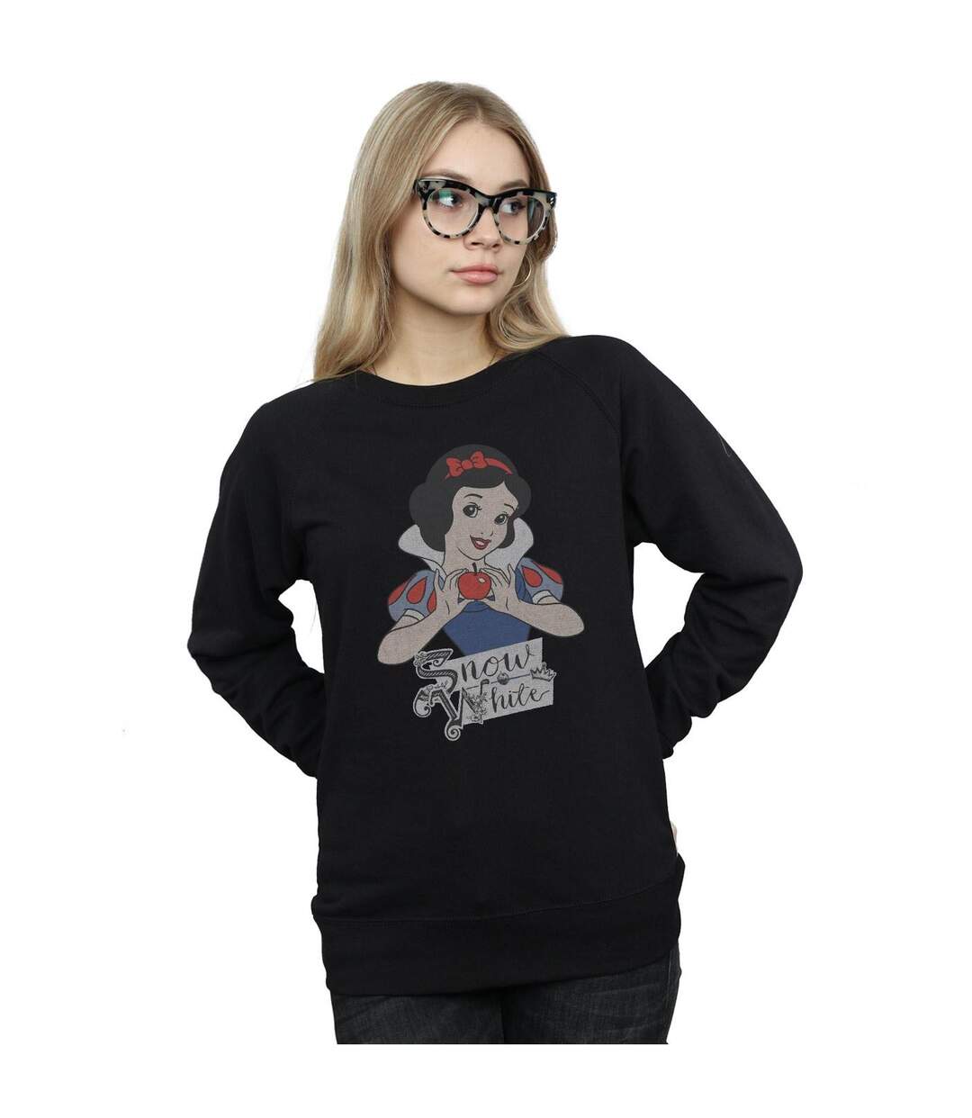 Disney Princess - Sweat SNOW WHITE APPLE - Femme (Noir) - UTBI32740-2
