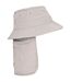 Trespass Adults Unisex Bearing Bucket Hat With Neck Protector (Pebbles) - UTTP428