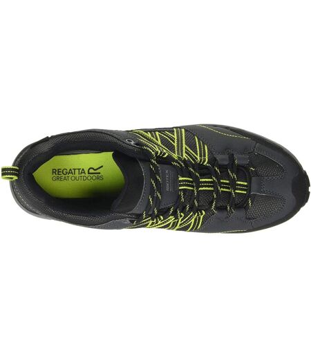 Regatta - Chaussures de randonnée SAMARIS - Homme (Vert kaki foncé/jaune) - UTRG3276