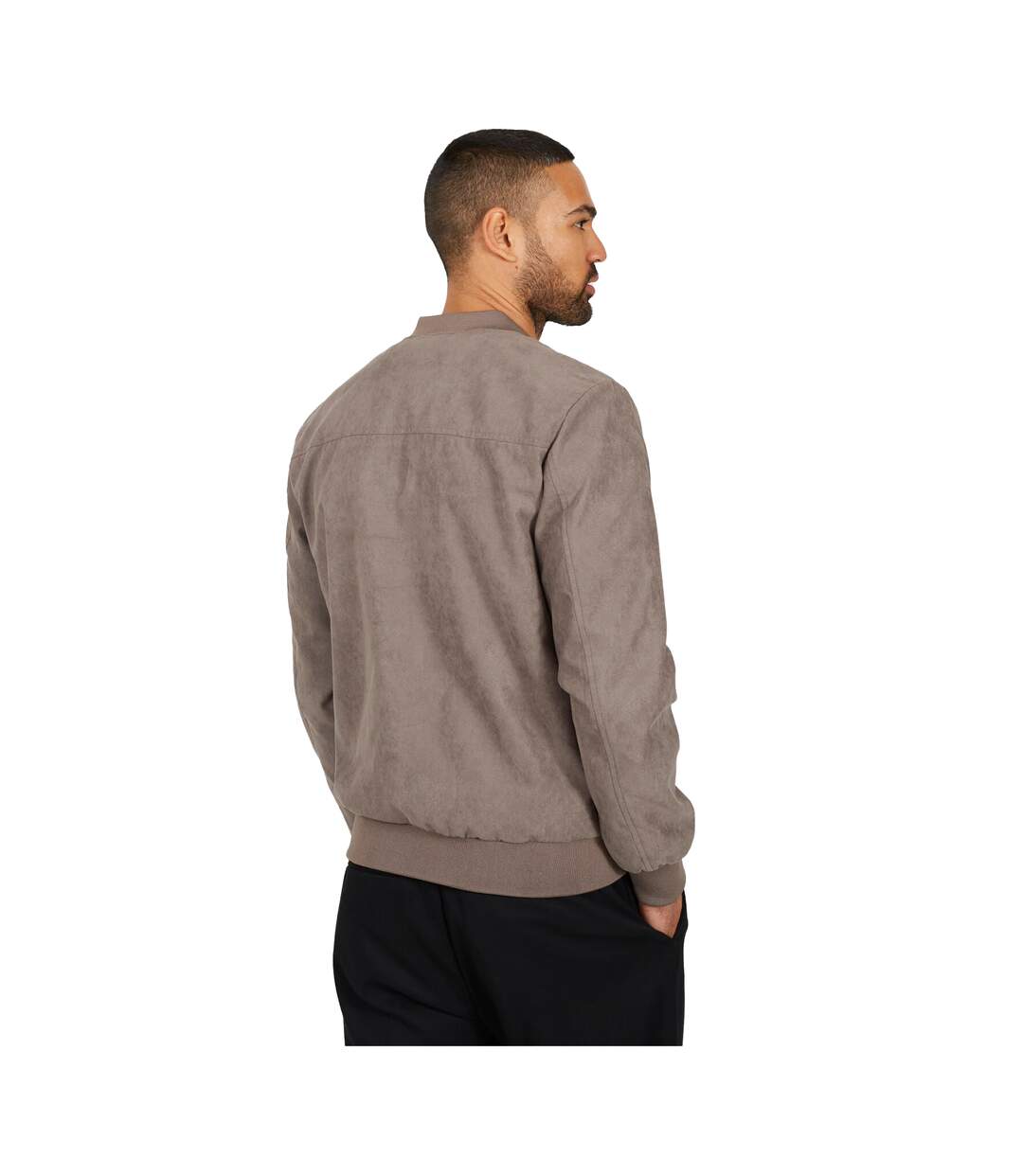 Blouson Aviateur Homme Taupe Brave Soul-2