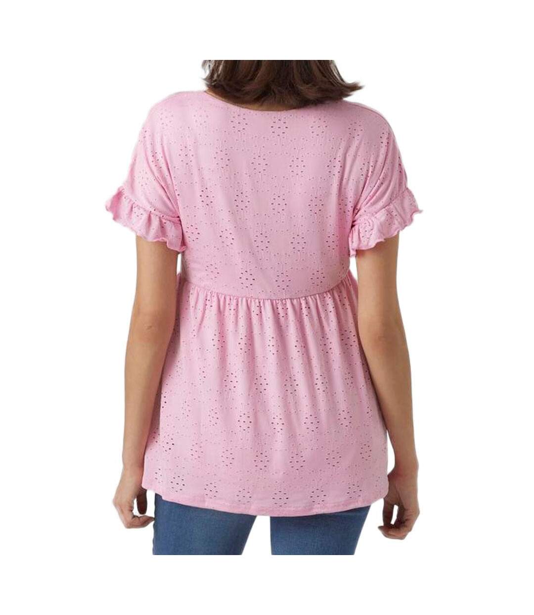 Blouse de Grossesse Rose Femme Mamalicious Jersey - M-2