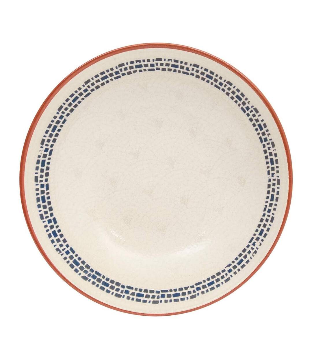 Lot de 6 Assiettes Creuses Morgane 20cm Crème-1