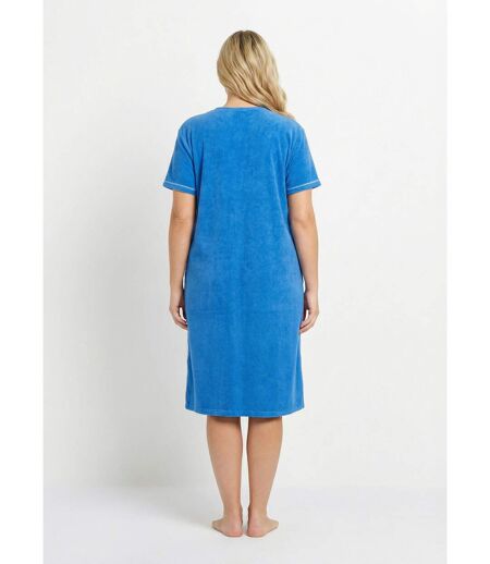 Peignoir de bain éponge coton uni zippé