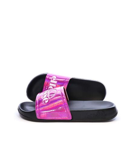 Claquettes rose/noir femme ellesse demi - 36