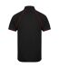 Finden & Hales Mens Piped Performance Sports Polo Shirt (Black/Red) - UTRW427-2