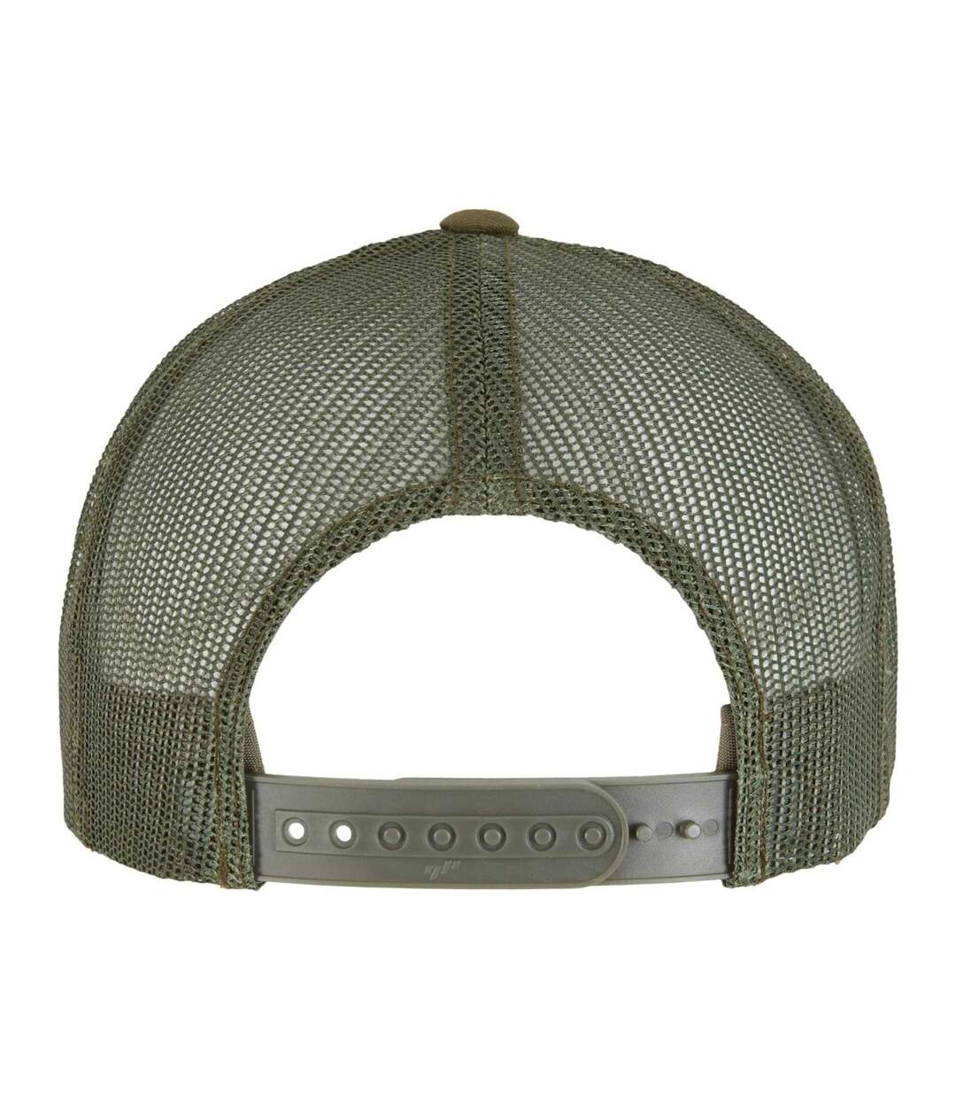 Casquette Trucker Motif/style Rétro Adulte Vert Kaki Foncé Blanc Olive Flexfit-2