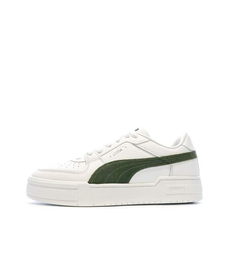 Baskets blanches/kaki homme puma pro classic