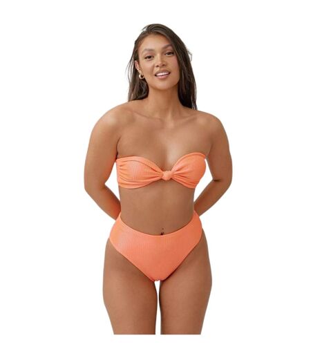 Bas De Maillot De Bain Motif/style Texturé Femme Corail Be You
