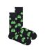1 Pack Mens & Ladies Cotton Black Frog Design Socks-1
